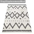 Modern Square Rugs With Geometric Patterns Diamonds Chevron And Lines Design 3d model