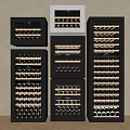 Seamless Embedded Red Wine Cabinet Constant Temperature Red Wine Cabinet Red Wine Refrigerator Storage Cabinet Tea Ice Bar Freezer Air-Cooled Double Temperature 3d model
