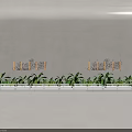 Water Ripple Lights Wall Decor With Soft Ambient Lighting And Green Plants