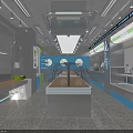 Bright Modern Dessert Shop Interior With Display Counter Menu Board And Cozy Seating