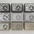 Air conditioner external unit Air conditioner rack External unit bracket Shutter grille Storage rack Shades Air conditioner external hood Protective cover 3d model