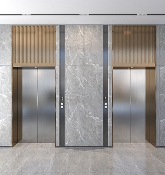 modern elevator 3d model