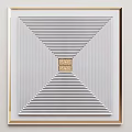 Modern Minimalist Wall Decor With Geometric Patterns Metal Frames And Circular Square Shapes 3d model