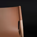 Modern Leather Leisure Chair With Sleek Design And Black Frame For Living Room Furniture