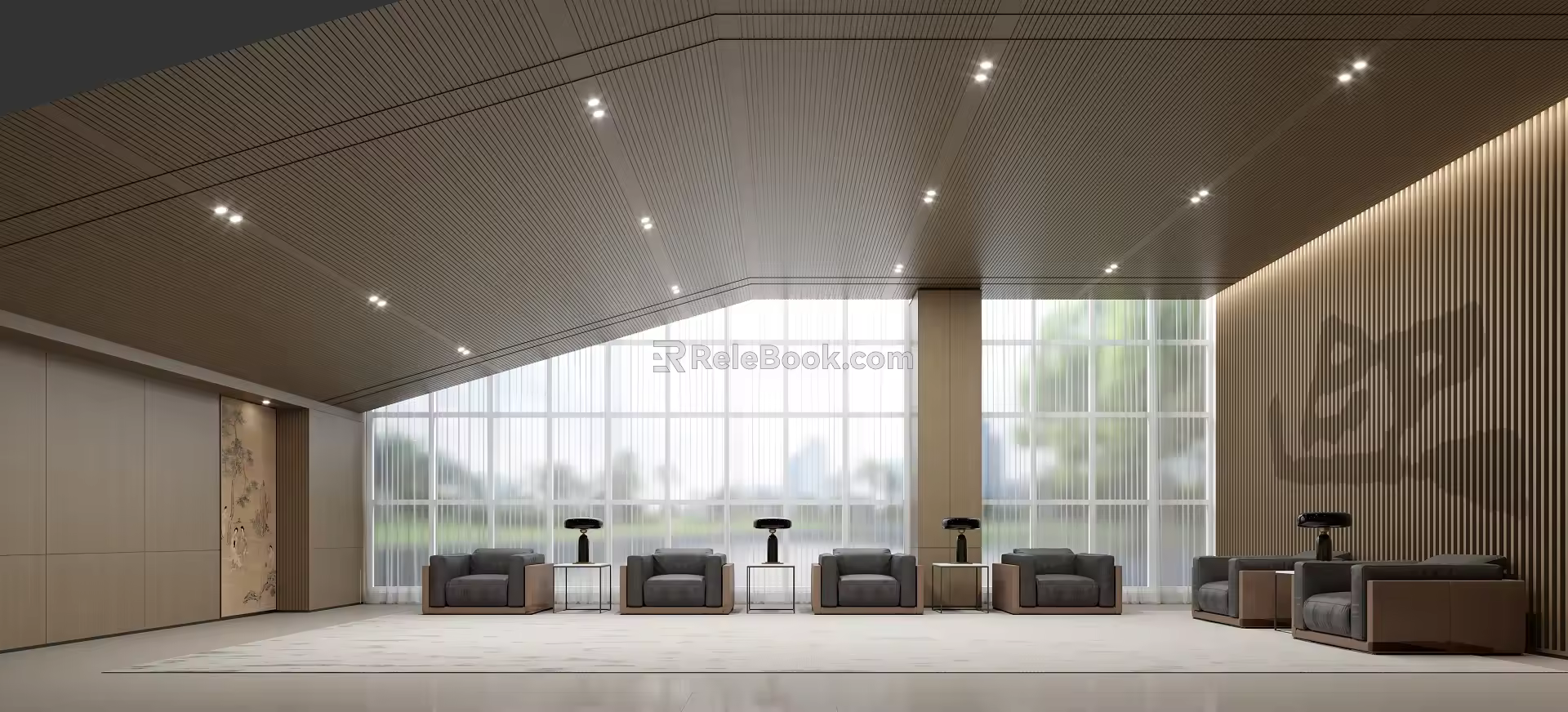Modern Reception Room 3d model