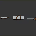 Intricate Ornate Crafted Weapons Including Sword and Axes With Decorative Handles