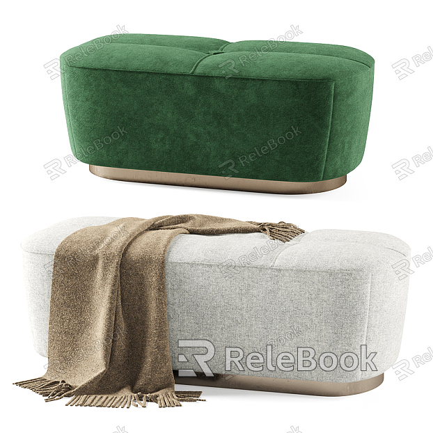 Modern sofa stool Jacques footstool model