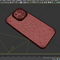 Modern Silver Smartphone Rear Design With Triple Camera And Logo
