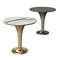 Marble Side Table Corner Table Round Table Coffee Table Light Luxury Side Table 3d model