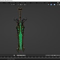 Cold Weapon Weapon Legendary Weapon Sabre Long Sword Sword Magic Sword Fairy Sword Skull Ghost Snake Sword 3d model