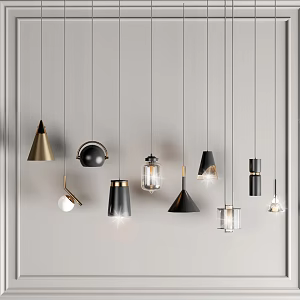 Modern chandelier 3d model