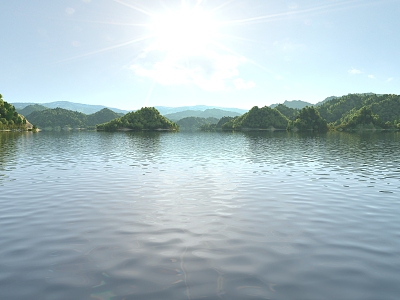 Reservoir Lake 3d model