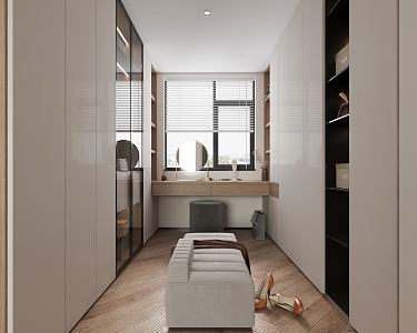 Modern Cloakroom 3d model