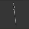 Medieval Sword With Metal Blade Black Handle And Cross Guard Design
