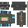 Eco Friendly Parking Lot Design With Green Landscaping And Efficient Layout