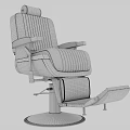 Modern Black Leather Massage Chair With Armrests Metal Base And Footrest