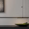 Abstract Textured Paintings Hanging On White Wall With Framed Design And Black White Patterns