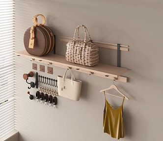 Modern Clothes Hook Wall Hanger Wall Decoration Pendant 3d model