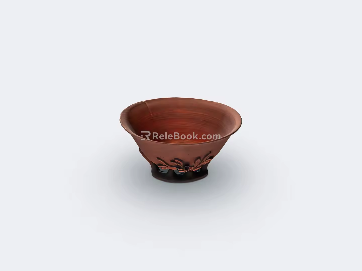 Old pottery bowls, old objects 3d model