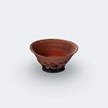 Old pottery bowls, old objects 3d model