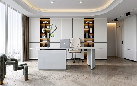 Modern study 3d model