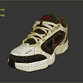 Modern Nike Sneakers In White Black And Red With Classic Laces And Rubber Sole