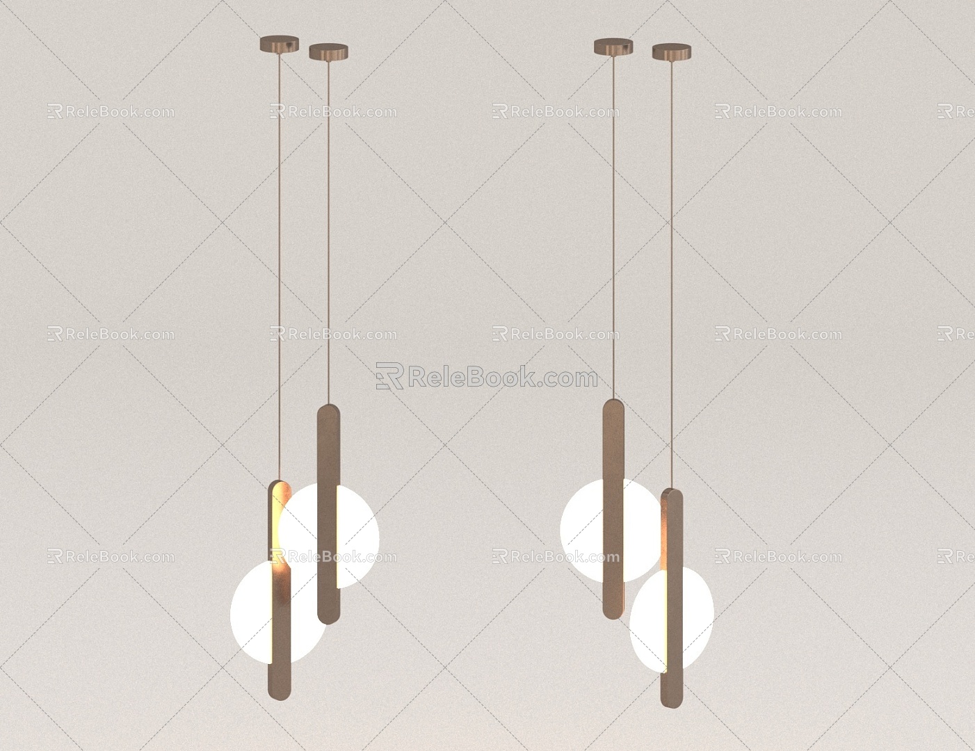 Light Luxury Chandelier 3d model