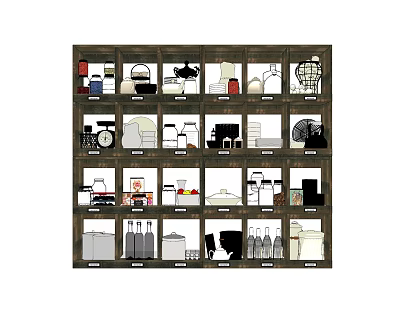 Nordic kitchenware kitchen utensils tableware life supplies food 3d model