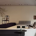 Spacious Modern Minimalist Living Room With Floor To Ceiling Window And Comfortable Elegant Furnishings
