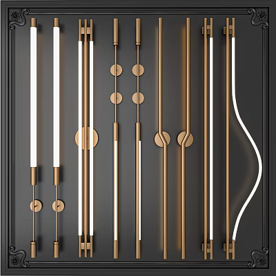 Light Luxury Wall Lamp 3d model