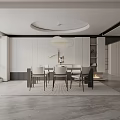 Modern table combination 3d model