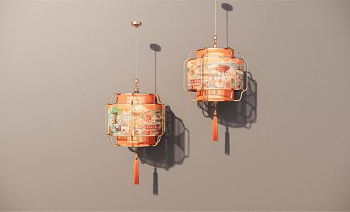 New Chinese Lantern 3d model