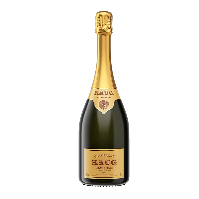Elegant Champagne Bottle And Glass With Golden Accents And Luxury Design 3d model