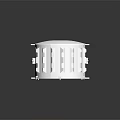Modern Transparent Acrylic Round Furniture Piece With Stand Base And Circular Design