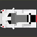 White Convertible Sports Car Built With Lego Bricks As Lifestyle Toy Product