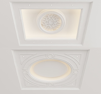 European-style ceiling 3d model