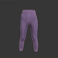 Purple High Waist Leggings With Stretchy Fabric For Comfortable Everyday Wear