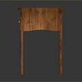 Classic Wooden Side Table With Single Drawer And Curved Decorative Legs