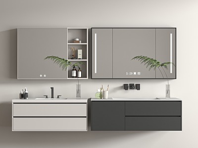 Modern bathroom cabinet 3d model