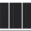 Modern Gray Security Doors With Multiple Panel Designs And Secure Lock Features 3d model