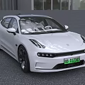 Modern White Electric Car Featuring Sleek Exterior Stylish Headlights And Alloy Wheels