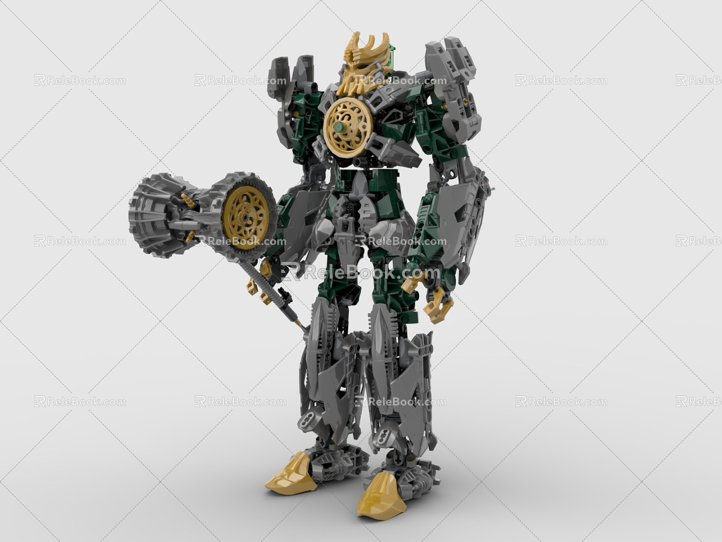 LEGO toy building blocks mechanical warrior mech warrior battle robot 3d model