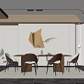 Modern Restaurant 3d model