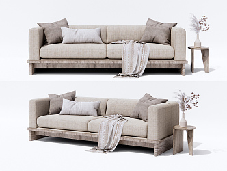 Silent double sofa 3d model