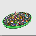 Colorful Toy Cars With Various Playful Toys In A Fun Collection Display Setup
