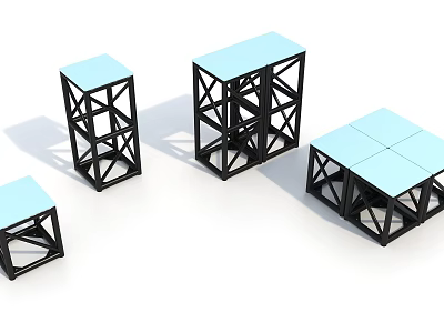 Steel Structure Display Cabinet Laminate Combination Series Fashion Online Celebrating Card Classic Conference Exhibition Tour Shopping Mall Atrium 3d model