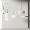 New Chinese Chandelier Combination 3d model