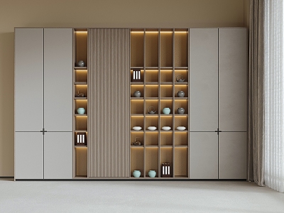 New Chinese Bookcase 3d model