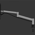 Modern Adjustable Monitor Stand With Metal Arm And Desk Mount Design
