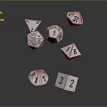 Sieve Color Sieve Material Sieve Wood Sieve Toy Dice Realistic Model Cartoon Model 3d model